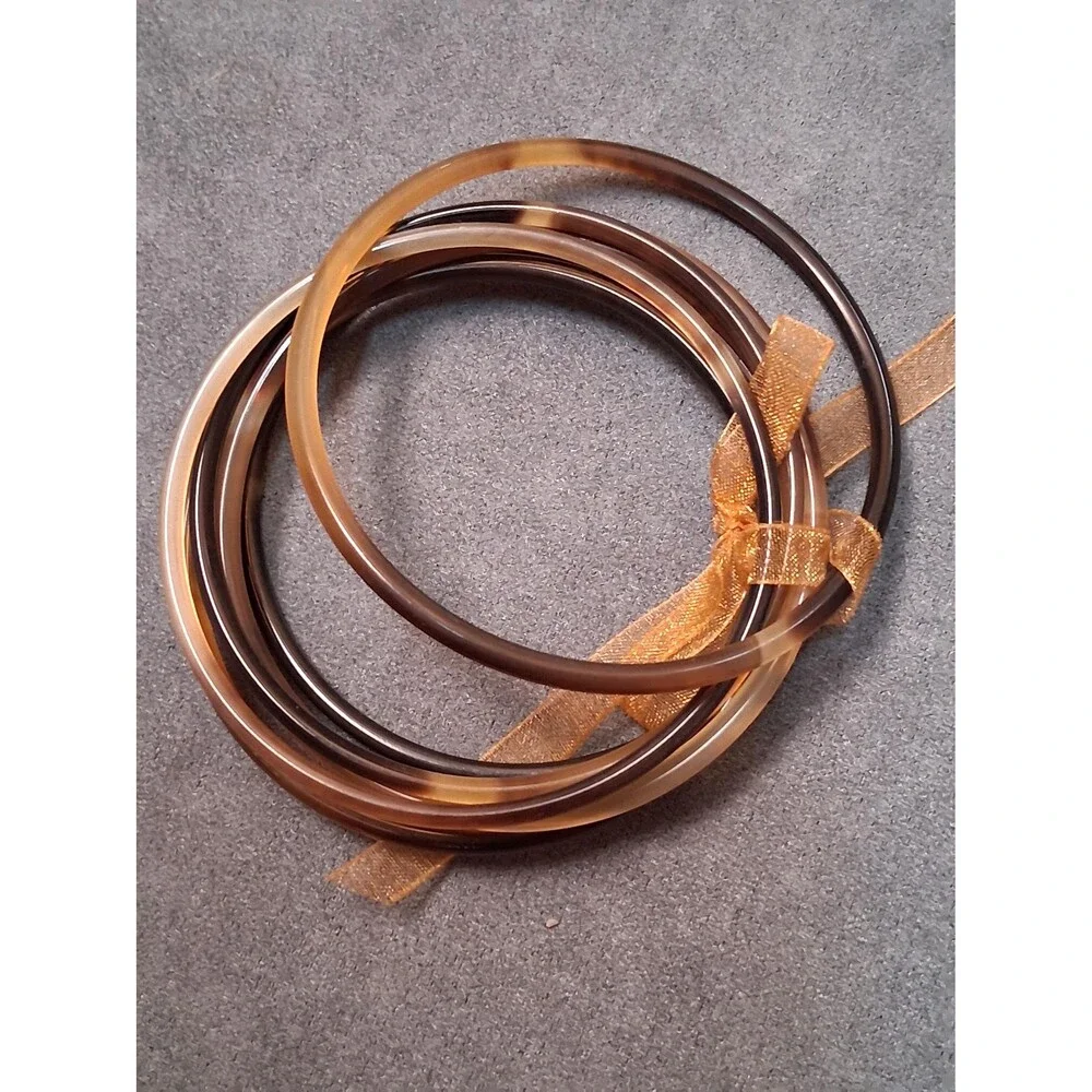 Vintage Faux Tortoiseshell Bracelet Lot (11)